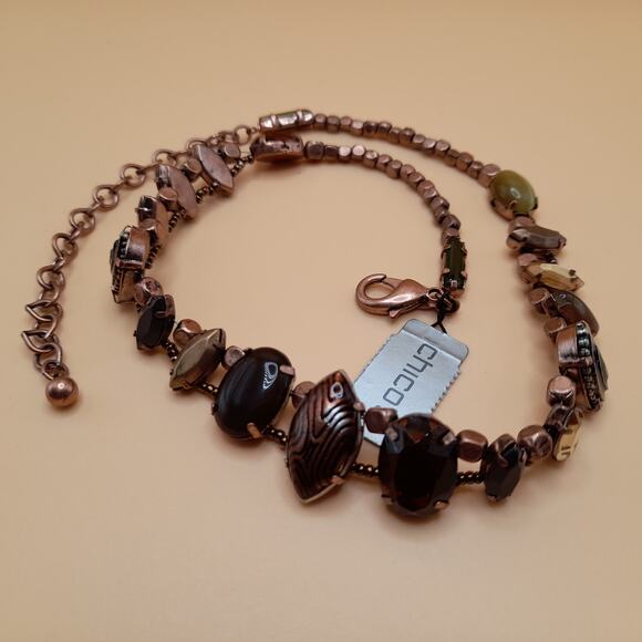 Chico's Beaded Necklace, Bronze Beads, New With Tags, 20" - Picture 13 of 14